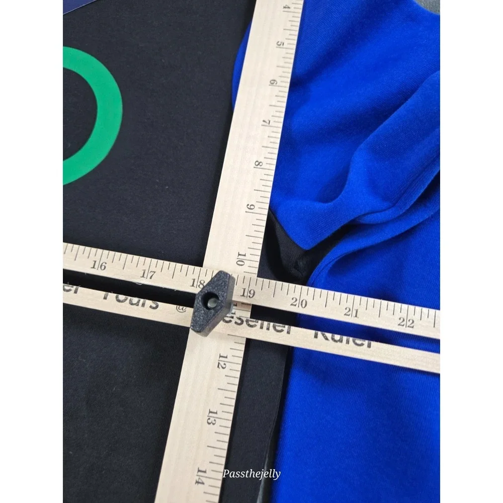 Polo Ralph Lauren Men's Small Black Colorblock Graphic Fleece Hoodie Spellout